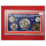 American Silver Celebration with Ike Dollar
