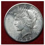 1922 S Peace Silver Dollar