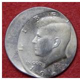 1990 Kennedy Half Dollar - Off Center Punch
