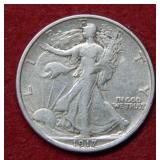 1917 S REV Walking Liberty Silver Half