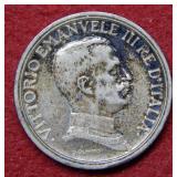1914 Italy Silver 2 Lira
