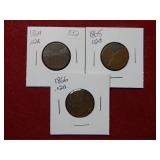 1864-1865-1866 Two Cent Pieces