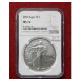2024 Silver Eagle 1oz NGC MS70
