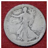 1917 S OBV Walking Liberty Silver Half