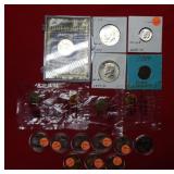Lot of US Halfs, Quarters, and Cents