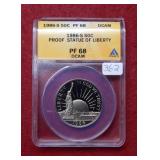1986 S Statue of Liberty Half ANACS PF68 DCAM