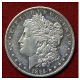 1892 CC Morgan Silver Dollar Coin - rare date