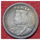 1893 Isabella Commemorative Silver Quarter