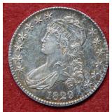 1829 Bust Silver Half Dollar