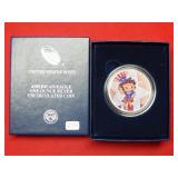 2018 Silver Eagle Colorized with "Betty Boop"