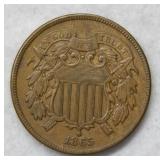 1865 Two Cent Piece