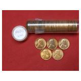 Roll of 1940 S Lincoln Wheat Cents UNC