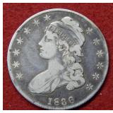 1836 Bust Silver Half Dollar