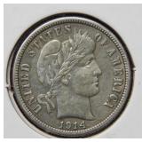 1914 Barber Silver Dime