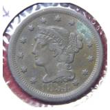 1854 Large Cent