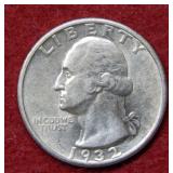 1932 S Washington Silver Quarter