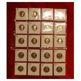 (20) Proof Washington Quarters back to 1968