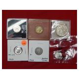 (5) Silver US Dimes and 1 Walking Liberty Half