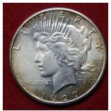 1927 Peace Silver Dollar