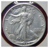 1942 S Walking Liberty Silver Half