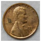 1934 D Lincoln Wheat Cent - red & brown