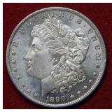 1890 O Morgan Silver Dollar