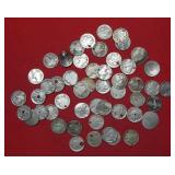 Lot of 50 Buffalo Nickels - Holed - Bent - etc
