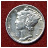 1939 D Mercury Silver Dime