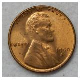 1950 S Lincoln Wheat Cent - BU