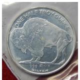 1/2oz .999 Silver Bullion Buffalo Round- Sealed