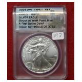 2021(W) Silver Eagle Type I ANACS MS70