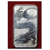 2022  Australia 1oz .9999 Silver Bullion - Dragon