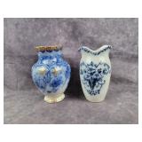 Flow Blue 2 Vases