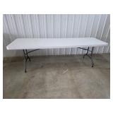 Lifetime 8' folding white banquet table