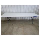 Lifetime 8' folding white banquet table