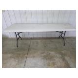Lifetime 8' folding white banquet table
