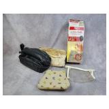 Heating pad, travel toiletry bags
