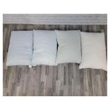 4 standard pillows- 2 feather, 2 stuffed
