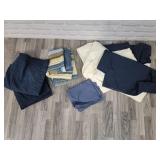 2 twin dust ruffles; 3 sets of pillowcases