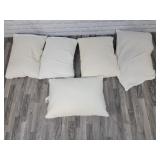5 standard feather pillows