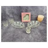 Crystal relish dishes