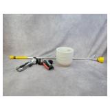 Hose sprayer attachments and planter