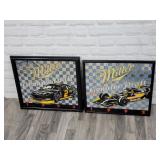 Miller Genuine Draft mirrors - Wallace, Rahal