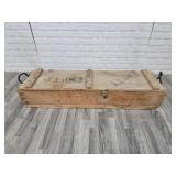 Wooden explosives box