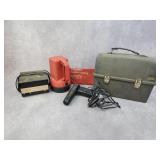 Flashlight, power supply, car defroster, lunch