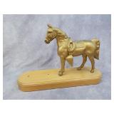 Gold horse from Tele-Vision Clock Corp clock