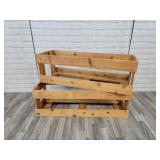2 wood crates