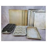 Cookie sheets, muffin tins