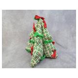 Stuffed Christmas tree, snowman flag