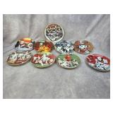 Dalmation plates w/display rack